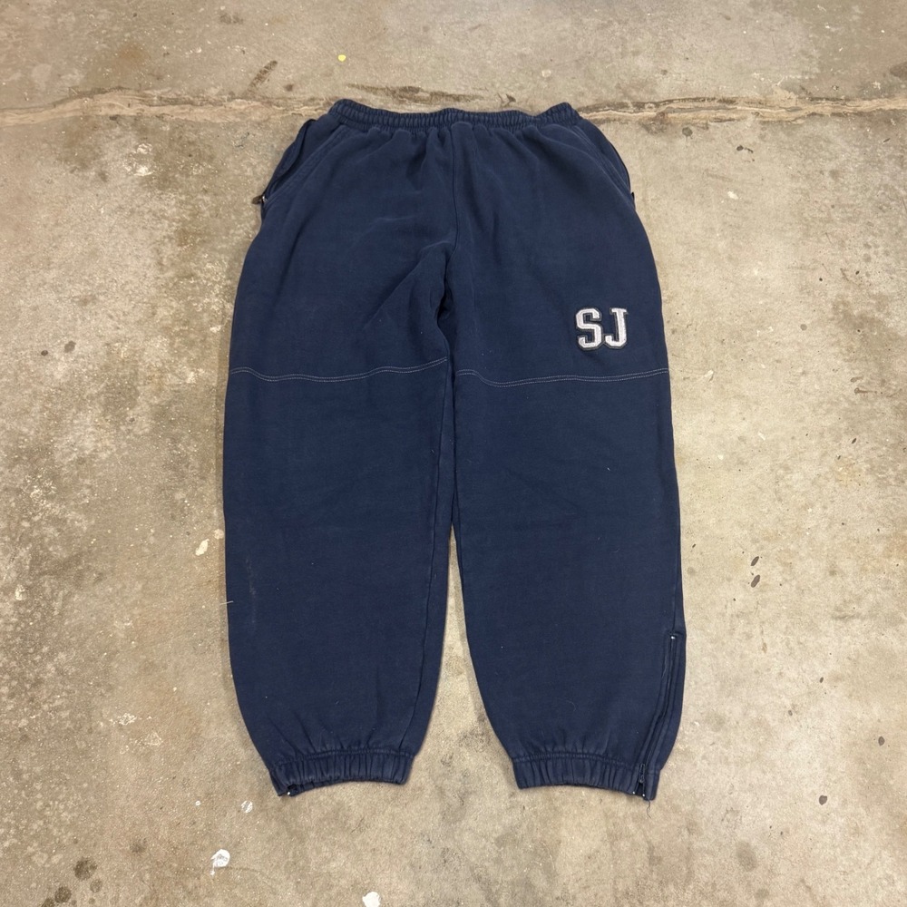 Sean John Vintage Mens XL Navy Blue Sweatpants Baggy Y2K Streetwear